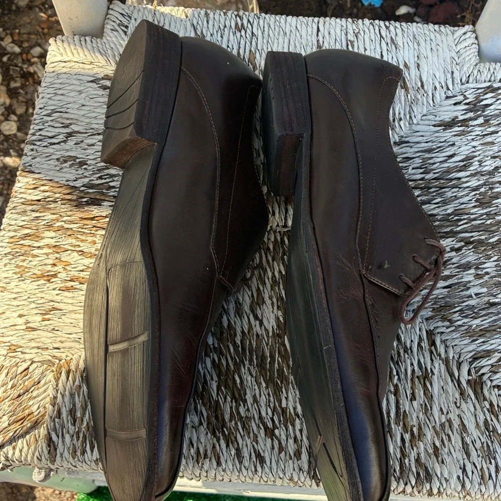 Rockport by Adidas Classic Dark Brown Leather Men's Tie Oxfords Size 11 Comfy